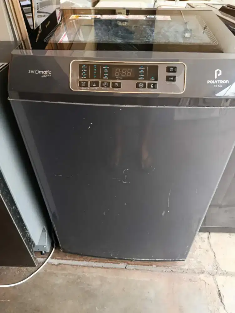 Mesin Cuci Polytron Zeromatic Top Loading 10kg Mulus