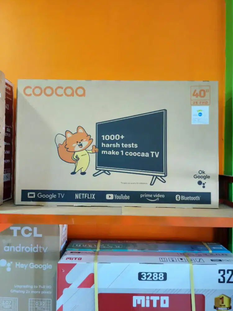 Coocaa Google TV 43 inch Qled promo terbatas bisa kredit