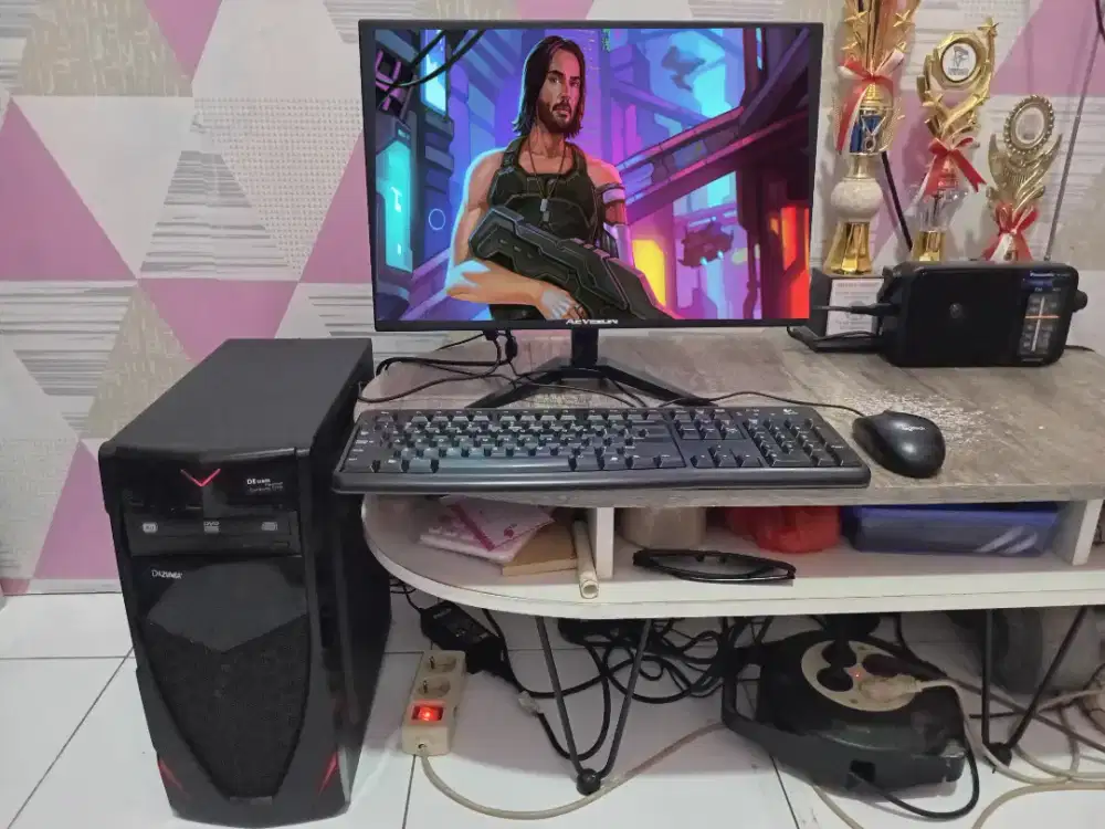 PC GAMING DESIGN + LCD + RAM 8 GB + VGA 1 GB + HD 500 GB + GAMES APP