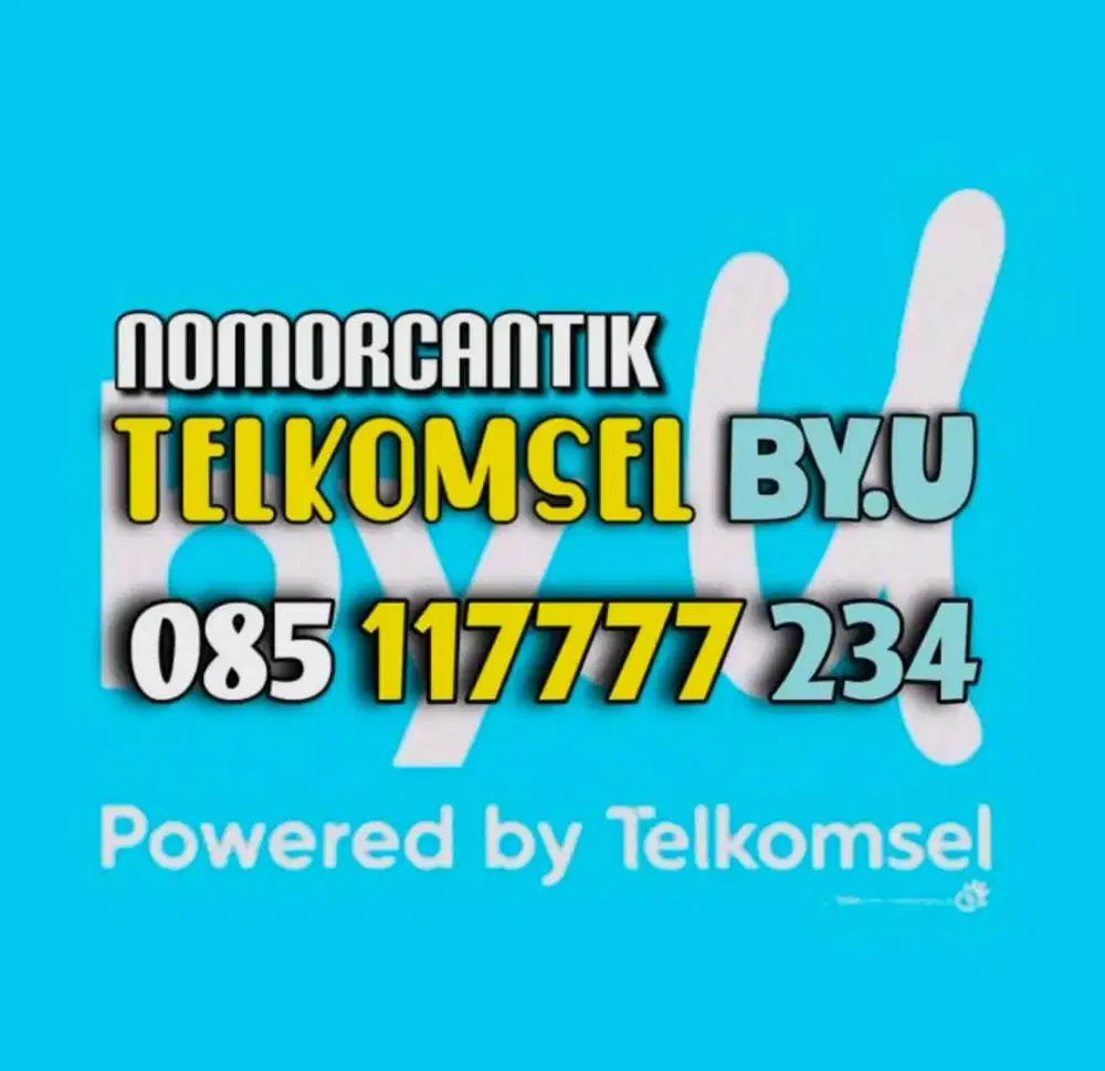 (bisa COD) Nomor CANTIK kartu TELKOMSEL by.U byU Kuarted 7777 234 #02