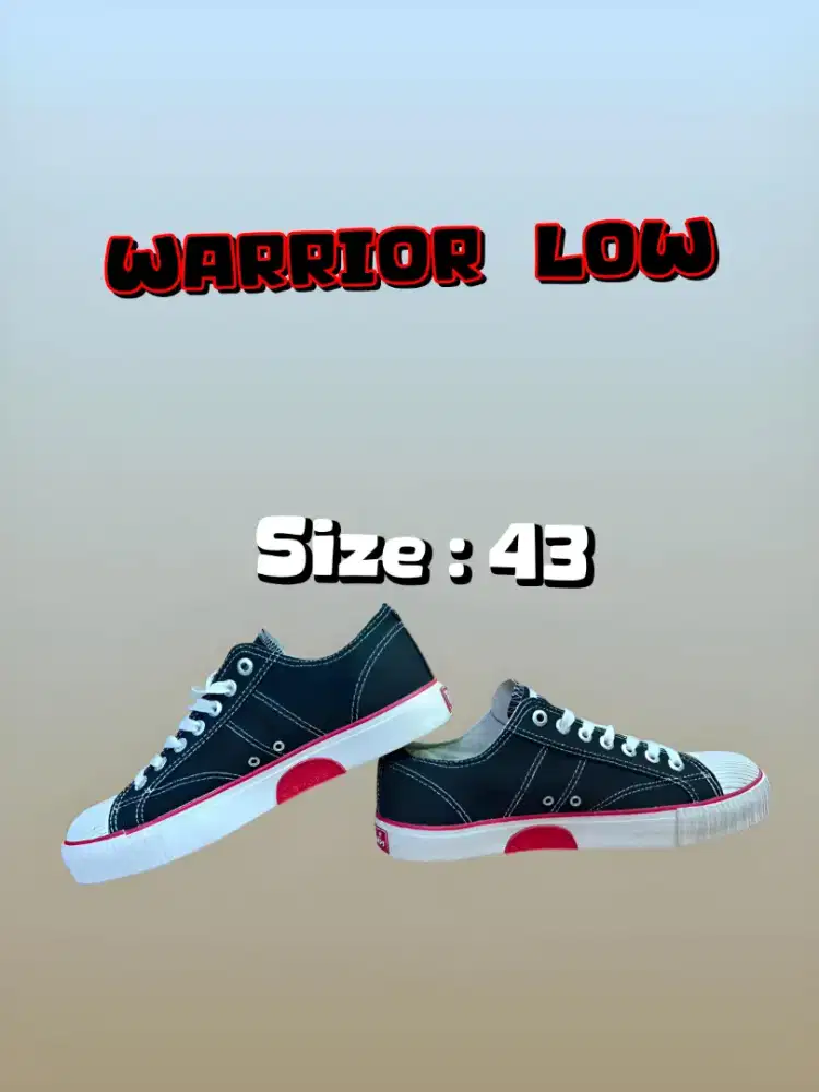 Sepatu warrior low size 43