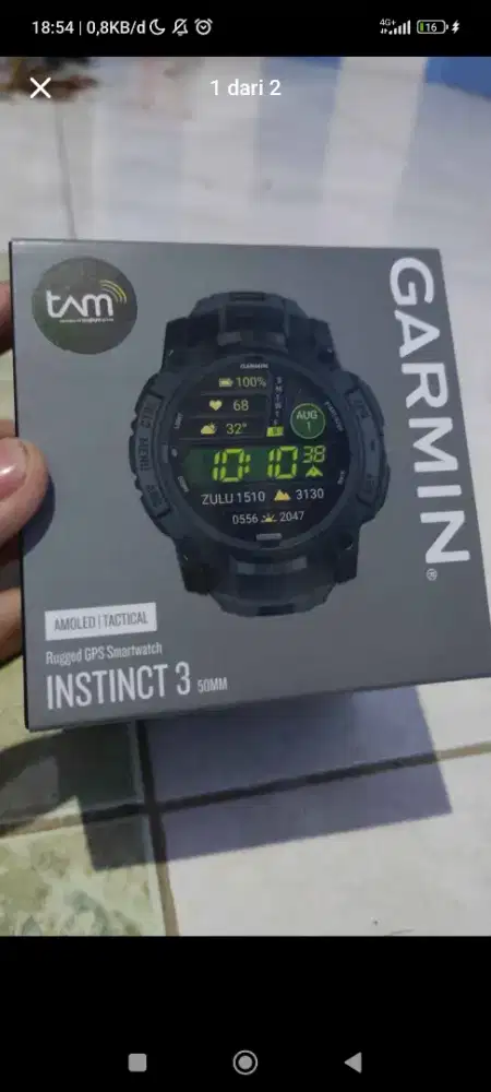 JAM GARMIN INSTINCT 3 50MM TACTICAL