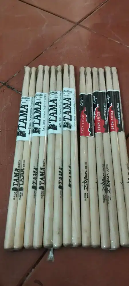 7 pasang stick drum borongan