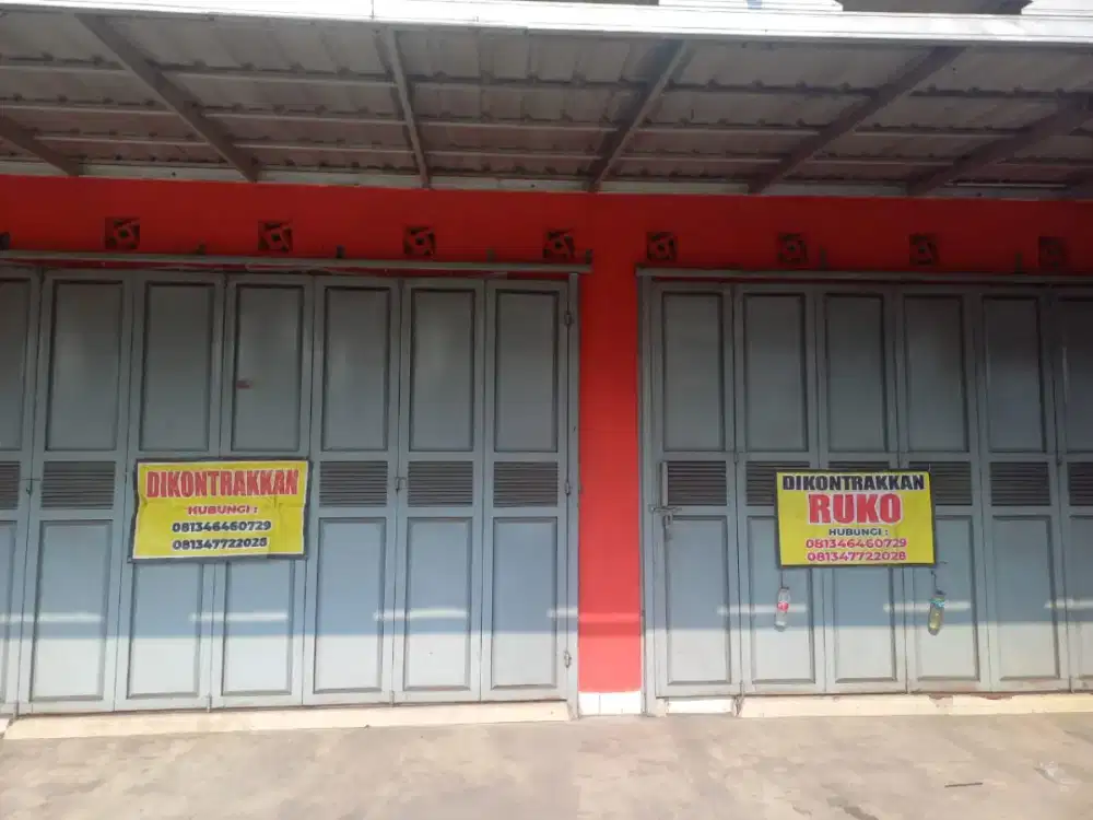 DIKONTRAKAN RUKO 4×7 DI JALAN RAYA PROVINSI
