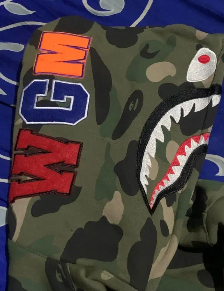 Hoodie bape camo shark big logo