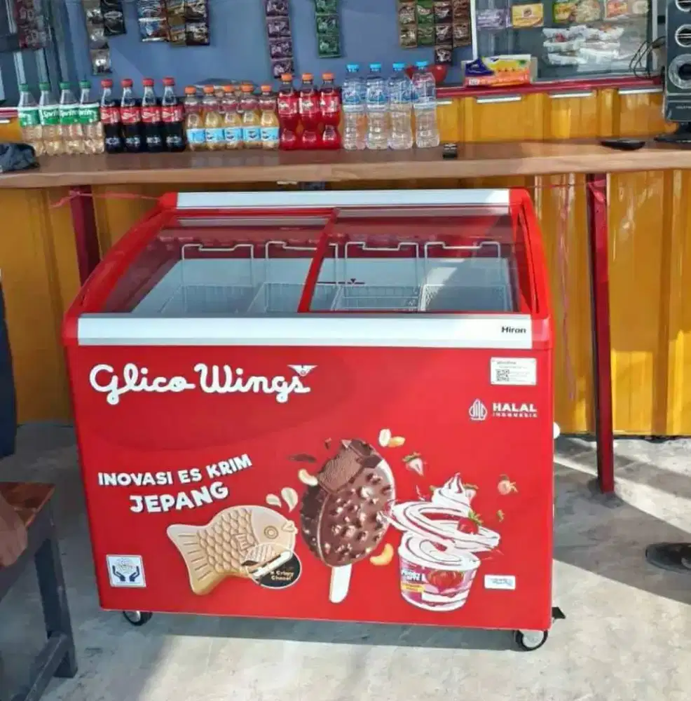 BOX ES FROZEN ESKRIM GLICO WINGS FREEZER