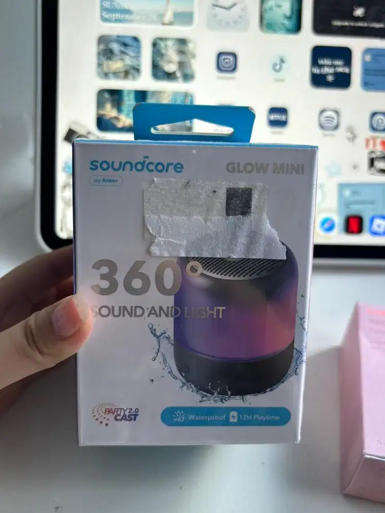 Soundcore Glow Mini Anker, speaker Bluetooth portabel