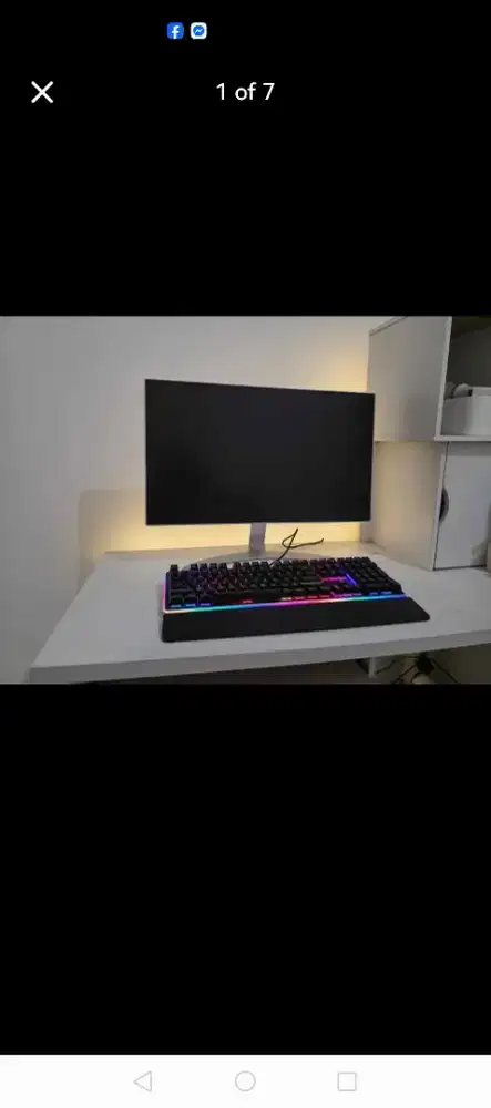 Monitor LG + Keyboard RGB Mechanical Rexus (TANPA PC)