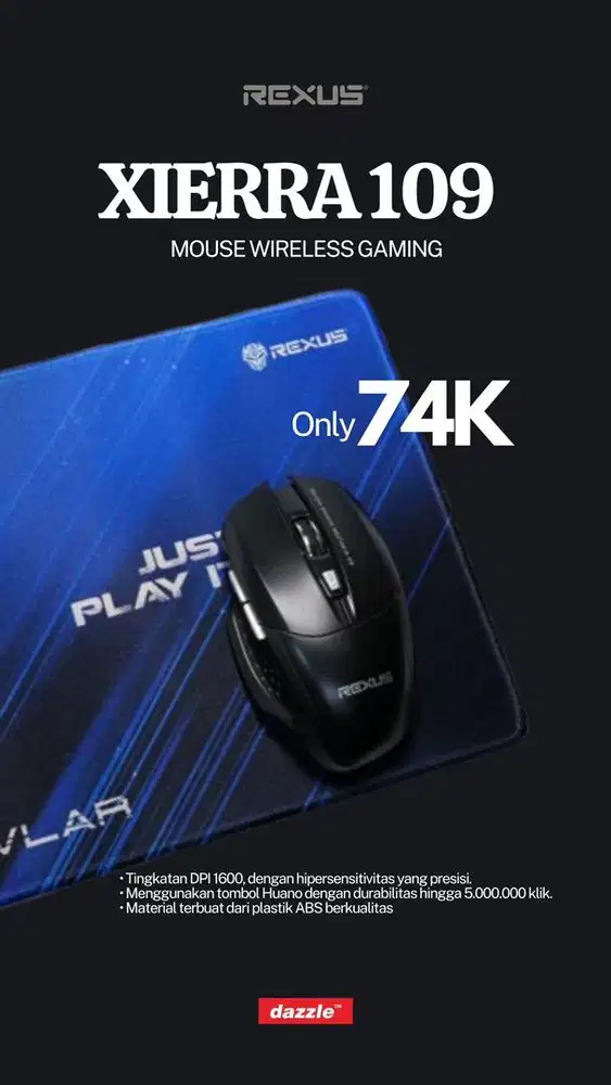 Rexus mouse wireless xierra RX-109