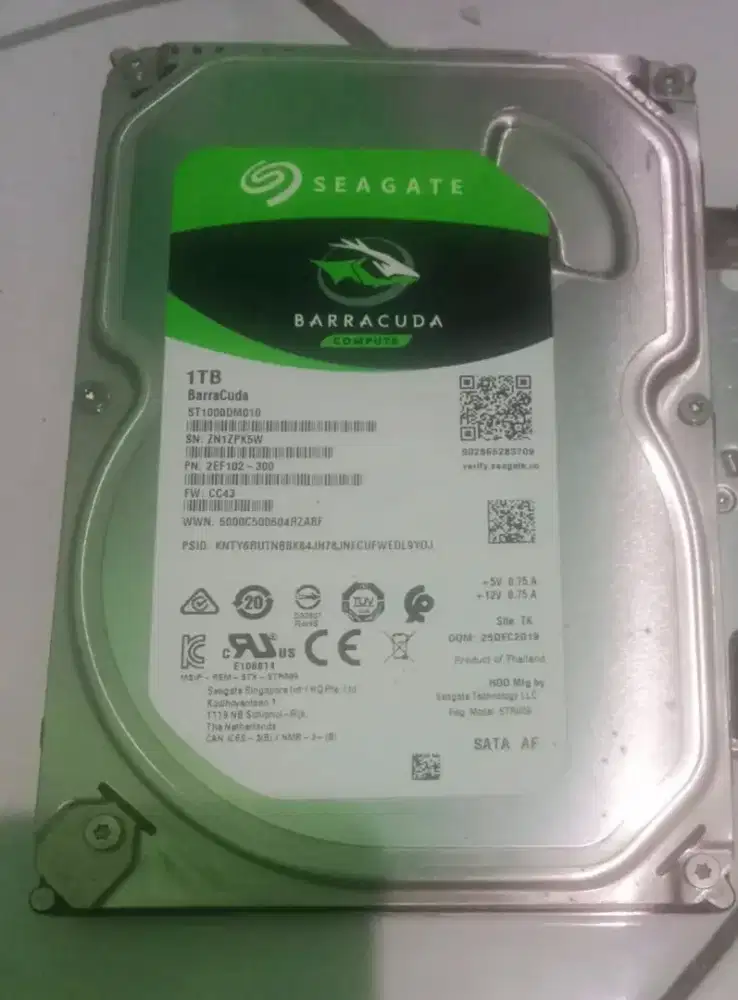 HARDISK SATA3 FOR PC/CCTV 1000GB/1TB SEAGATE BARRACUDA GOOD  JAKSEL