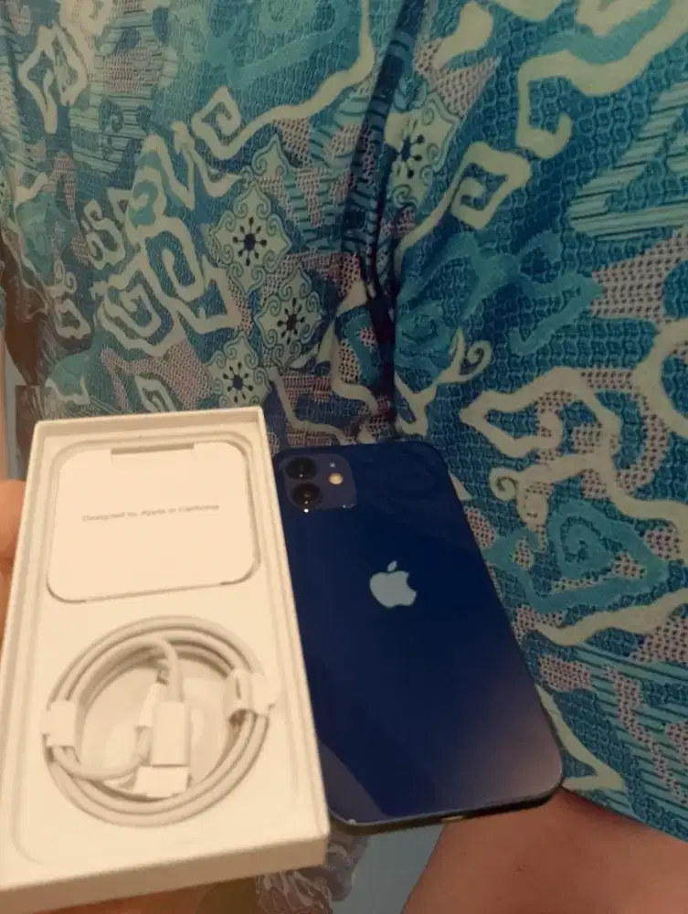 Iphone 12 128gb warna biru tua