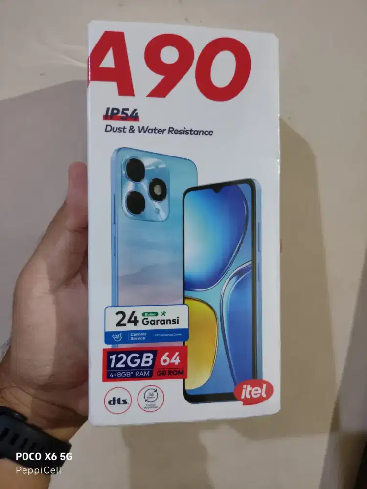 Itel A90 4+8GB/64 GB NEW Garansi resmi