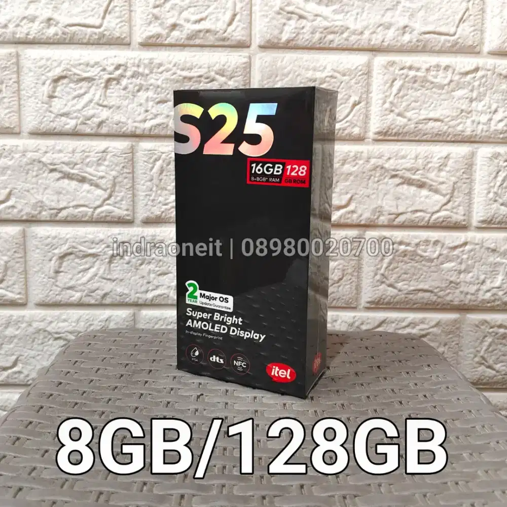 Itel S25 8/128 Amoled NFC New BNIB NoRepack Garansi Resmi Itel Infinix