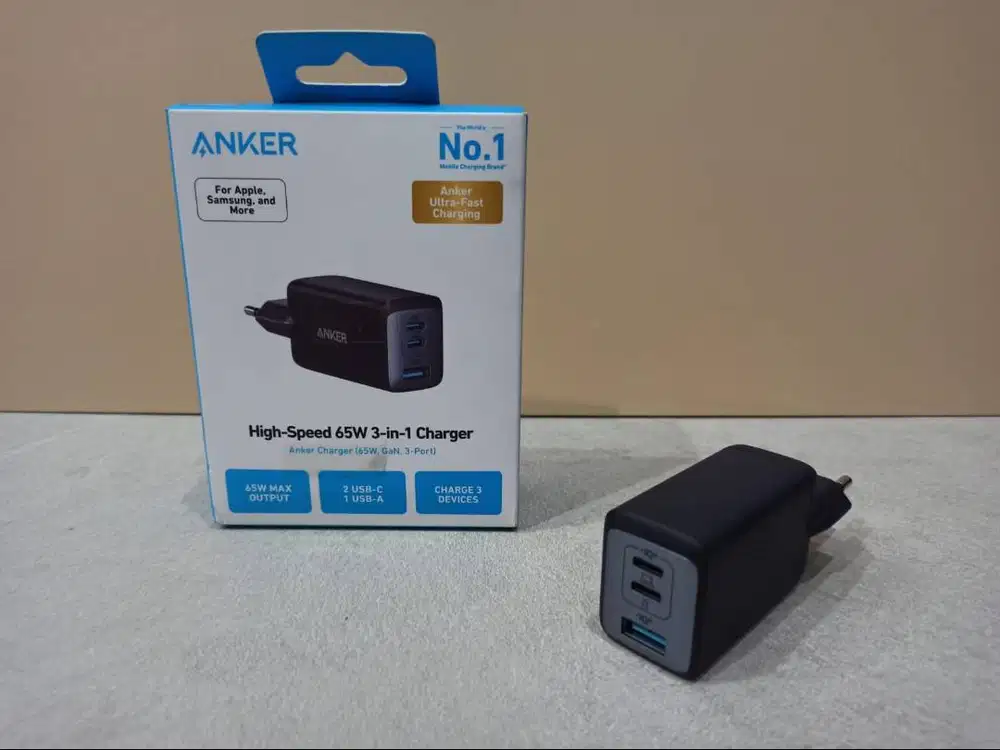 ANKER Kepala Charger 65W Nano II A2667 Fast Charging Type C Power Port