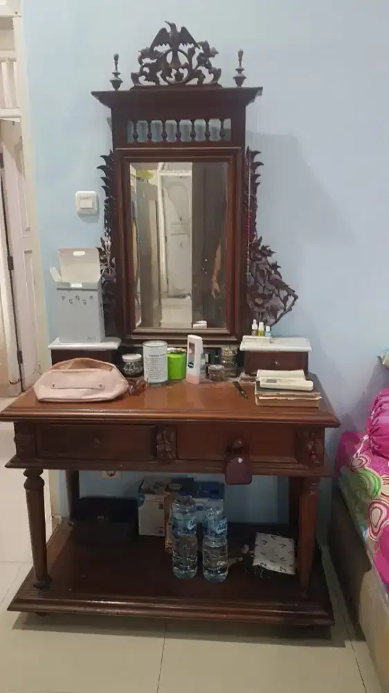 Meja Rias kayu jati
