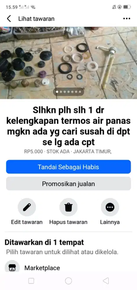 Slhkn lh slh 1 dr kelengkapan termos air panas mgkn ada yg butuh murah