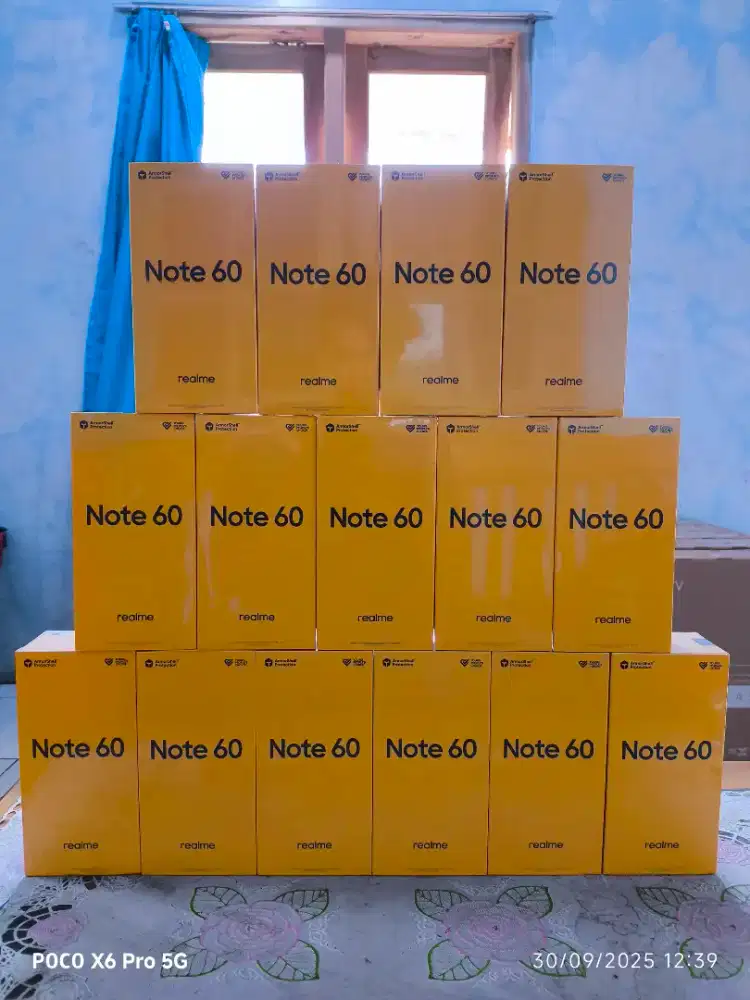 Realme note 60 4/64 baru dan segel murah