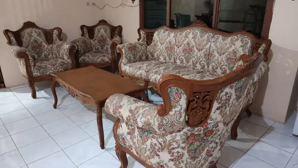 Set Sofa Ukiran Kayu (NEGO)