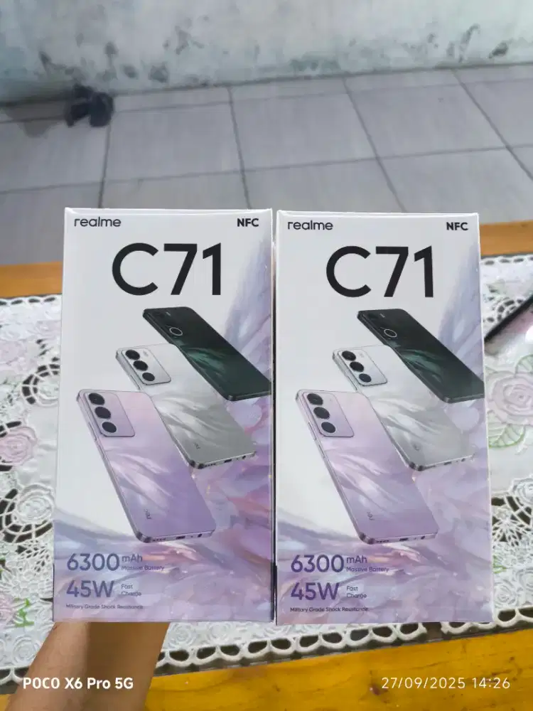 Realme c71 8/128 baru dan segel murah