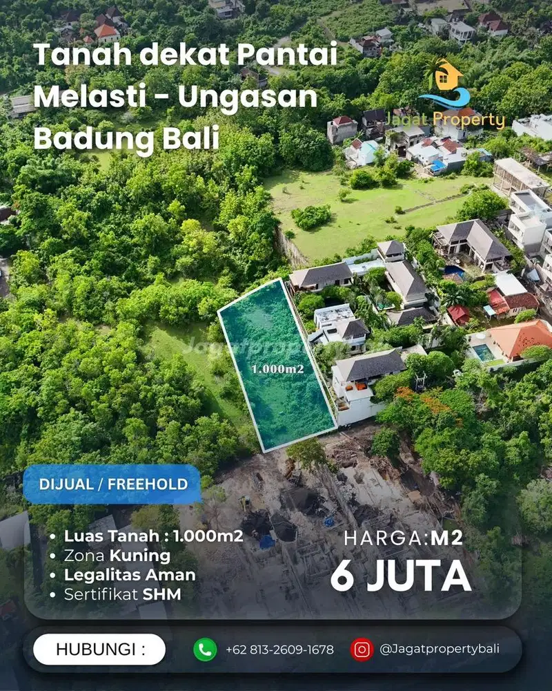 Dijaul Tanah Ungasan Kuta Selatan Badung Bali