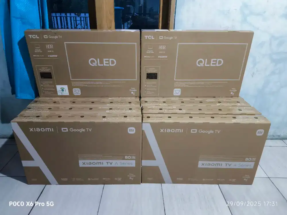 Tcl google tv xiaomi google tv 32 inc baru dan segel murah