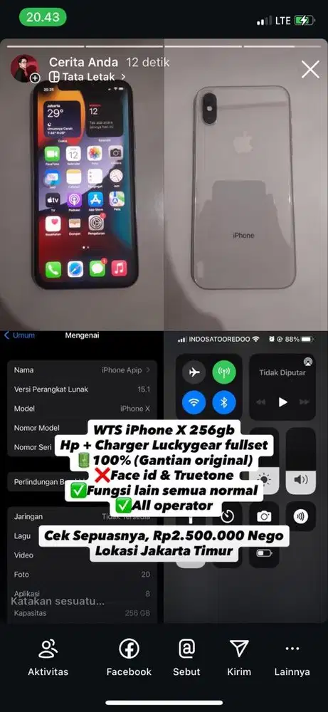 Iphone X 256 All Operator
