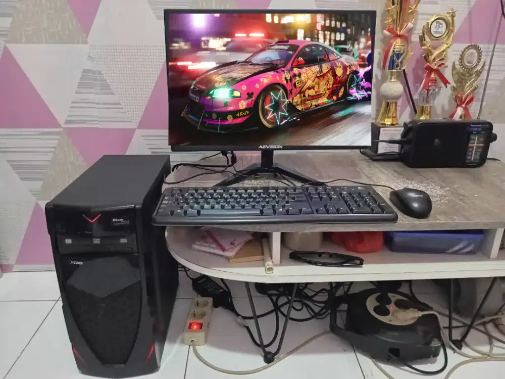 PC GAMING DESIGN + LCD + RAM 8 GB + VGA 1 GB + HD 500 GB + GAMES APP