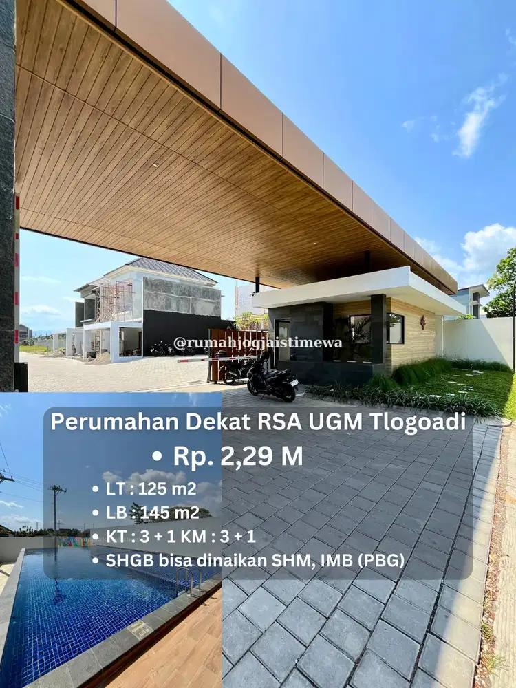 Rumah Baru Dalam Perumahan Elit Dekat RSA UGM JL Kebonagung Tlogoadi