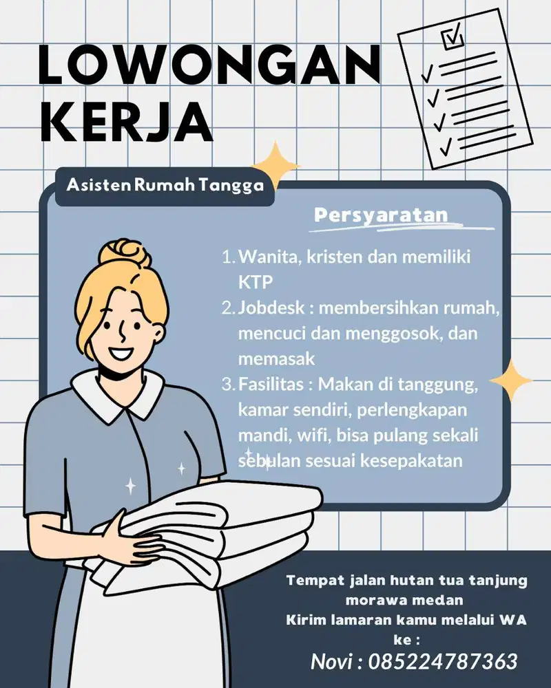 Dibutuhkan ART di tj morawa