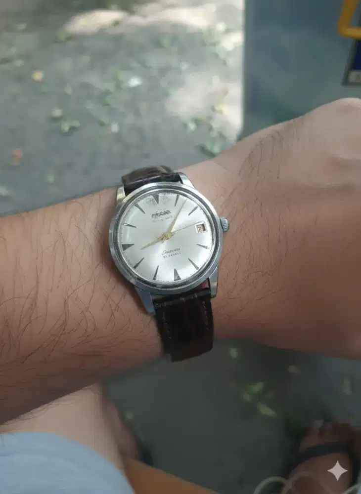 Jam tangan vintage Enicar ultrasonic seapearl manual winding