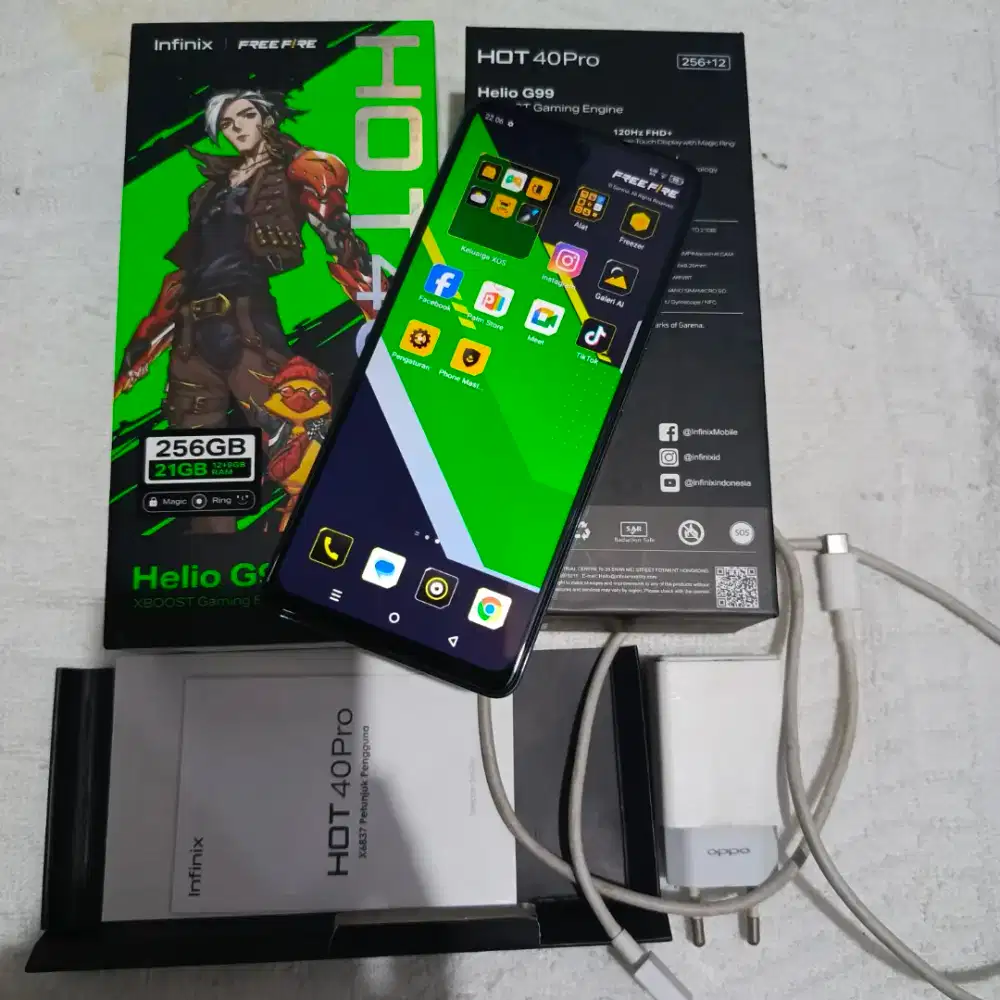 Infinix Hot 40 Pro Ram 12/256 Mulus Fullset