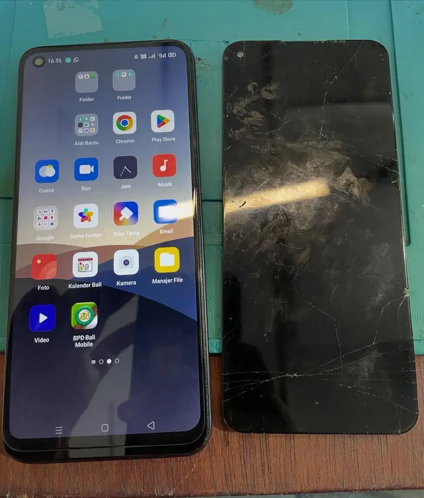 Ganti lcd oppo a53 bergaransi