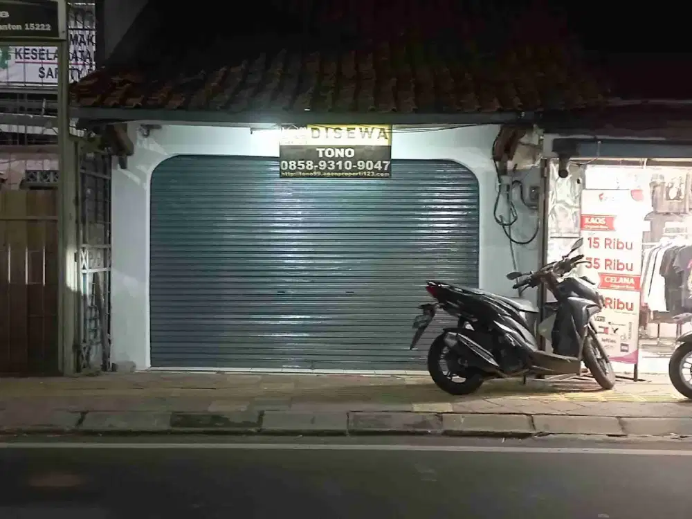 Disewakan Kios Samping Jalan Raya Ceger