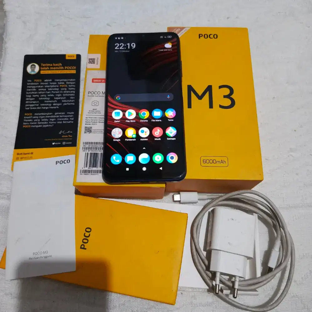 Xiaomi Poco M3 Ram 4/64gb Mulus Fullset