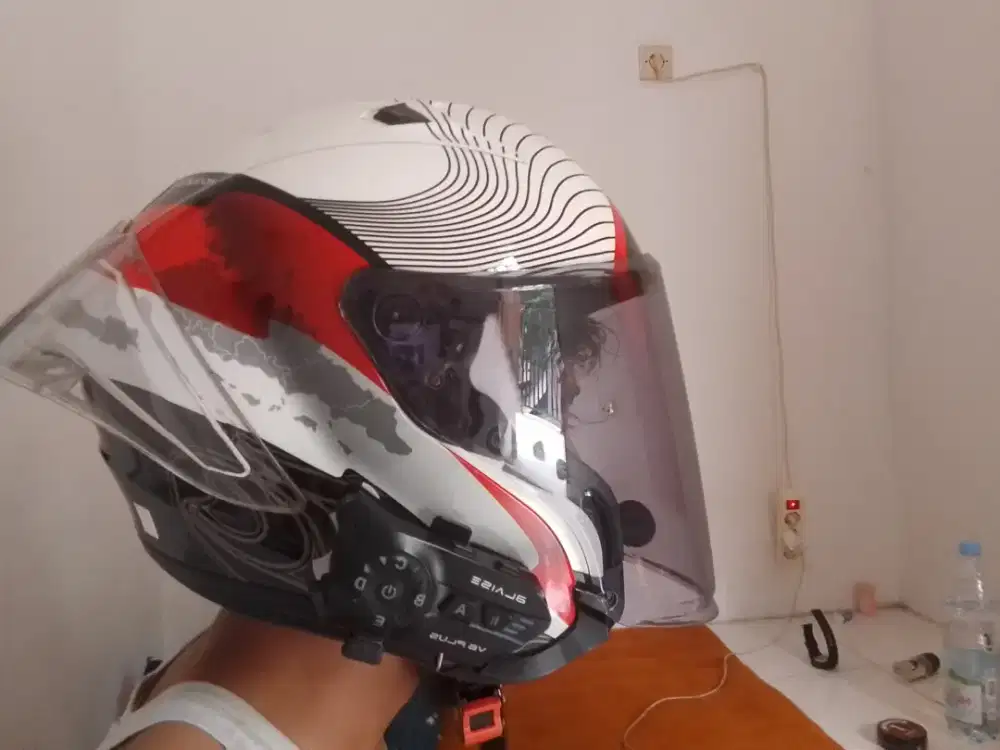 Helm NJS GT NUSANTARA+INTERCOME BLAISE V6 PLUS Size L