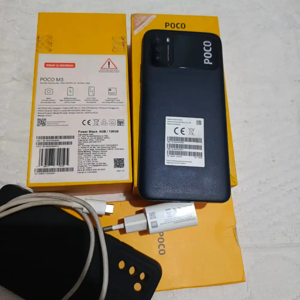 Xiaomi Poco M3 Ram 6/128gb Fullset Mulus