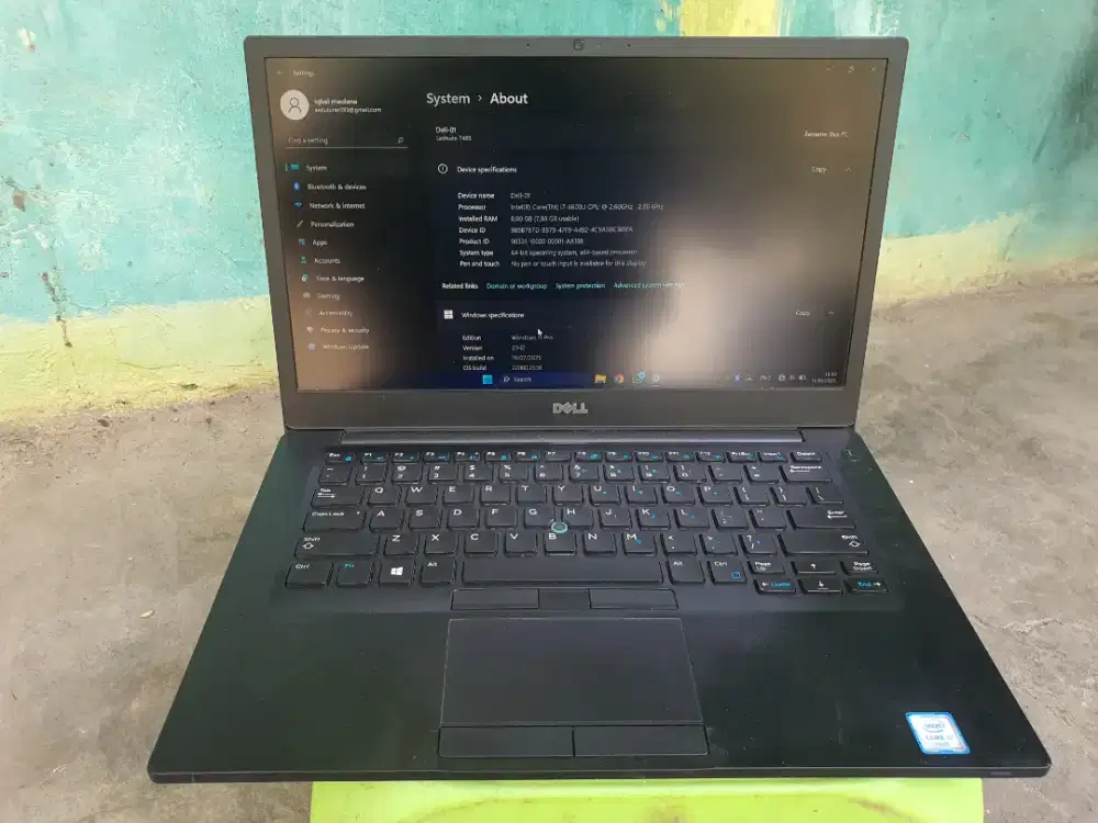 Laptop dell latitude 7480 core i7