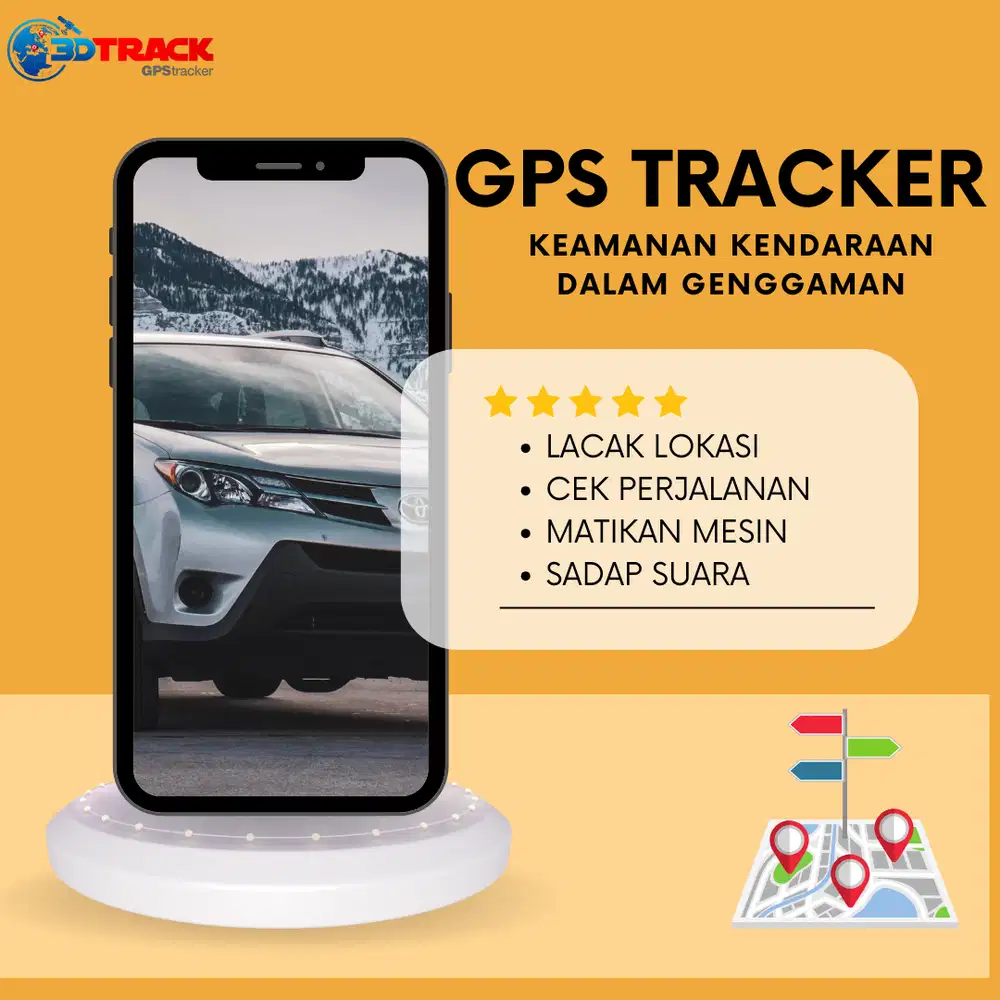 GPS TRACKER KENDARAAN BERMOTOR MURAH BERGARANSI 3DTRACK