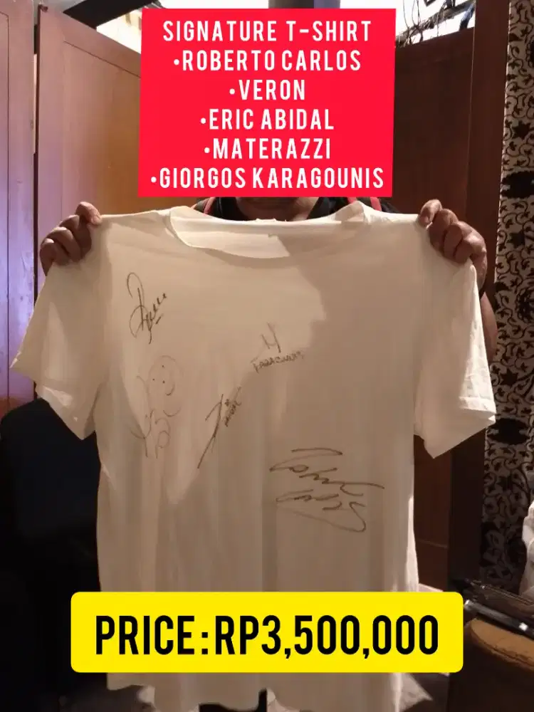 TANDA TANGAN ROBERTO CARLOS, VERON, MATERAZZI, ERIC ABIDAL!