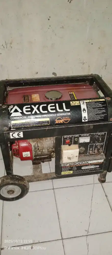 Jual jenset bensin merek Honda 2500watt hidup normal kok