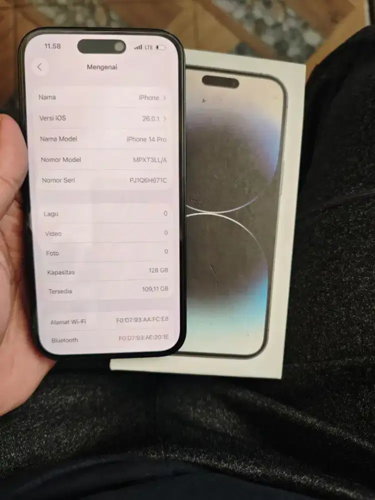 Iphone 14 pro 128Gb Inter msih bgus no minus ori semua bs TKer tmabh