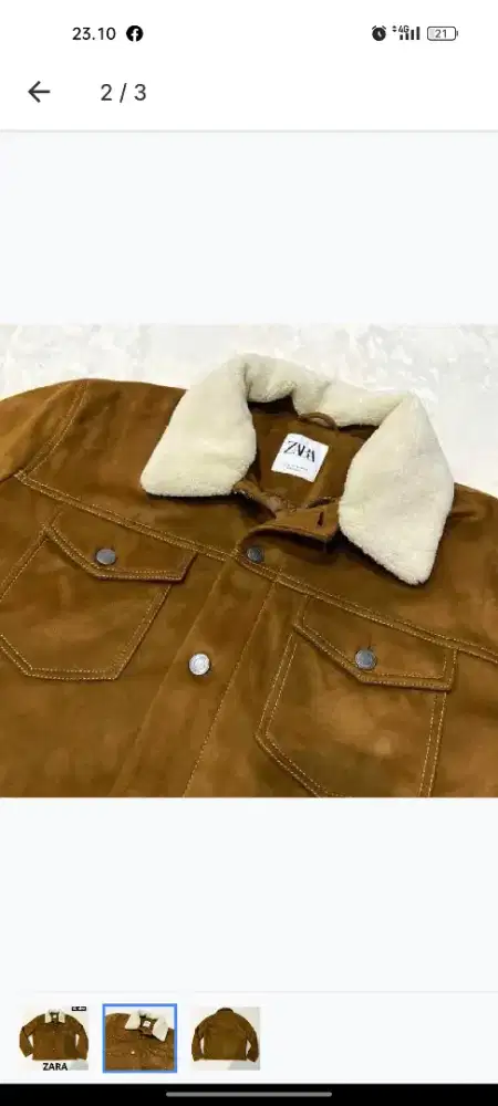 Jaket Zara Man ukuran XL