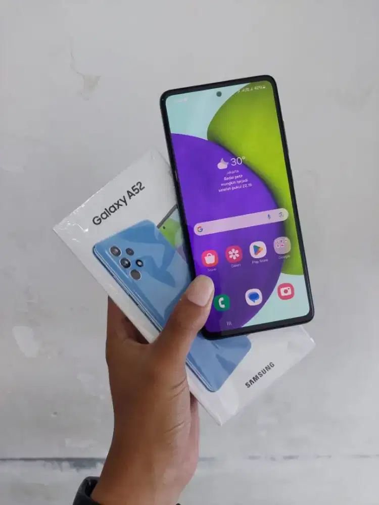 Samsung A52 8/256 NFC Blue Resmi Indonesia