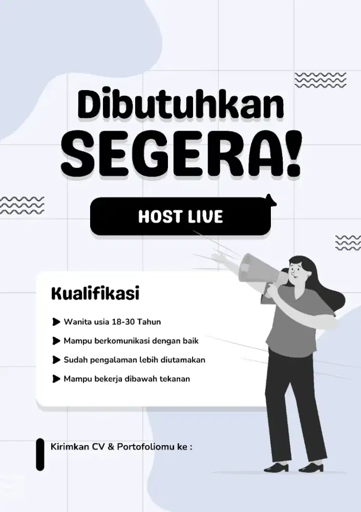 Dicari Host Live Produk Skincare