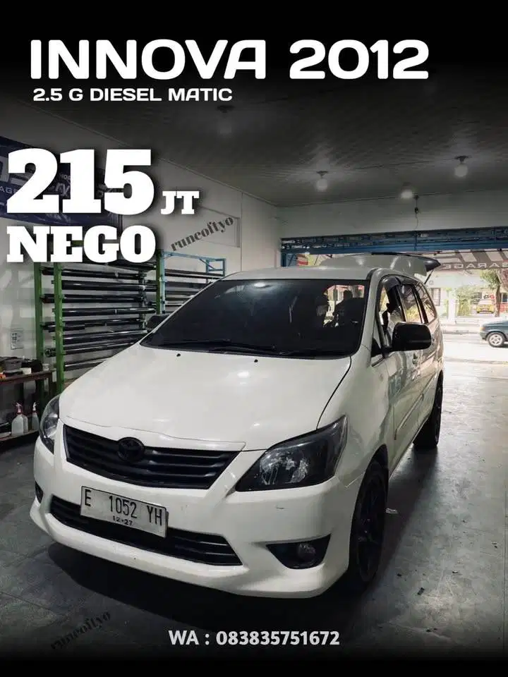 2012 Toyota innova kijang