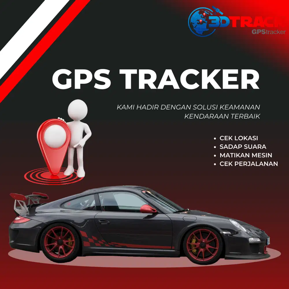 GPS TRACKER KENDARAAN BERMOTOR MURAH BERGARANSI 3DTRACK