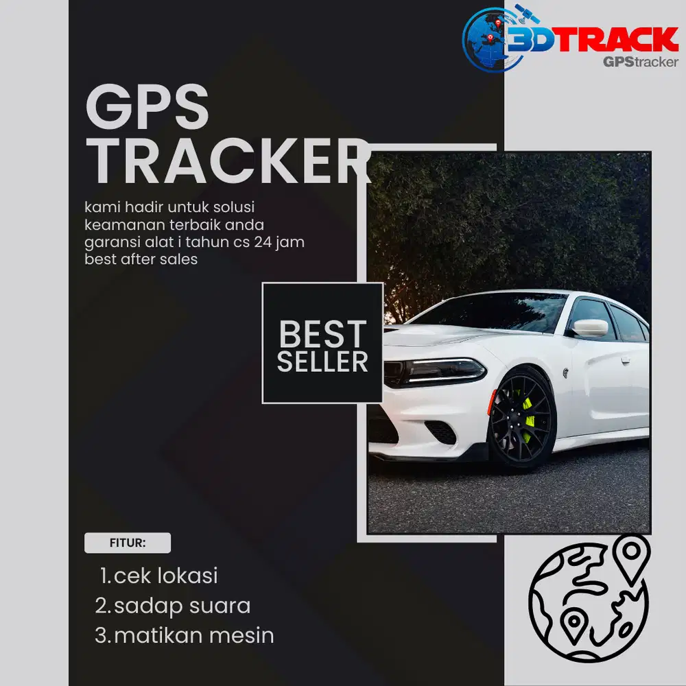 GPS TRACKER KENDARAAN BERMOTOR MURAH BERGARANSI 3DTRACK