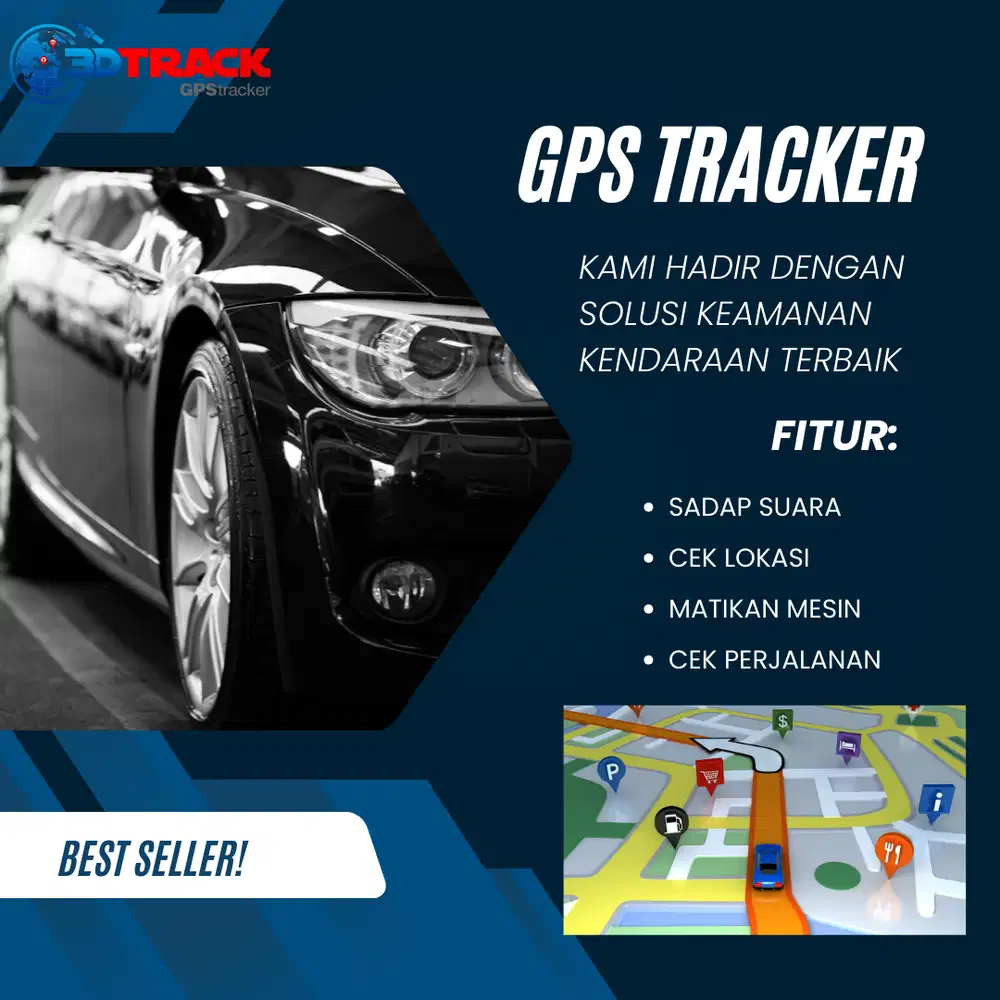 GPS TRACKER KENDARAAN BERMOTOR MURAH BERGARANSI 3DTRACK
