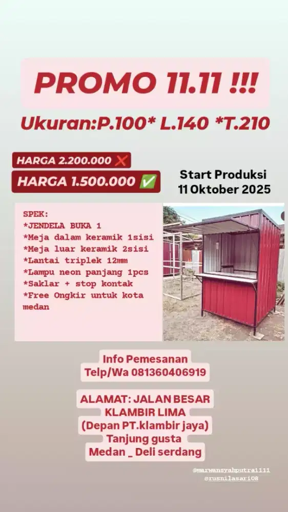 Booth Container Murah Mantap.