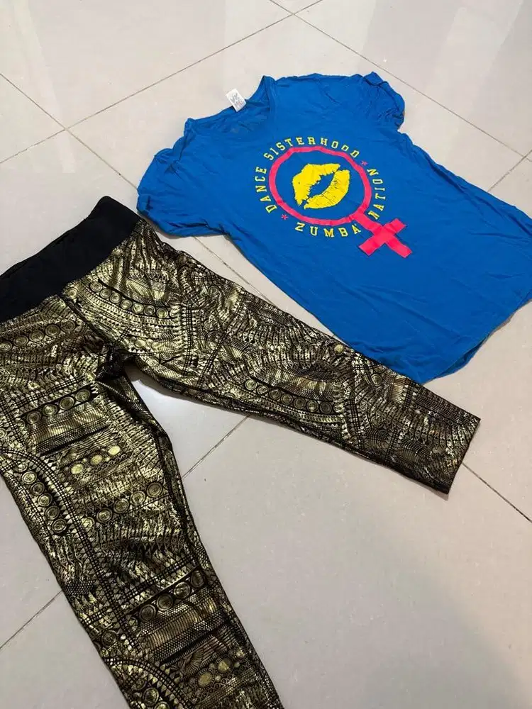 Baju dan celana zumba wer ori